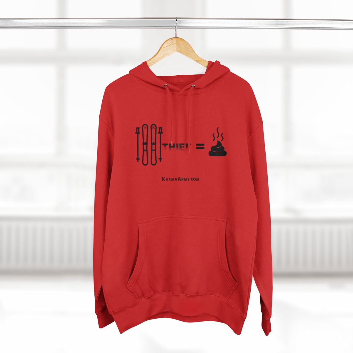 Ski Thief = Poop Unisex Premium Pullover Hoodie