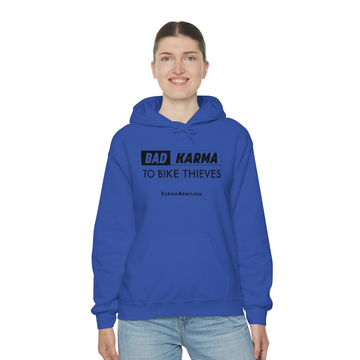 BAD KARMA TO BIKE THIEVES Unisex Heavy Blend™ Hooded Sweatshirt