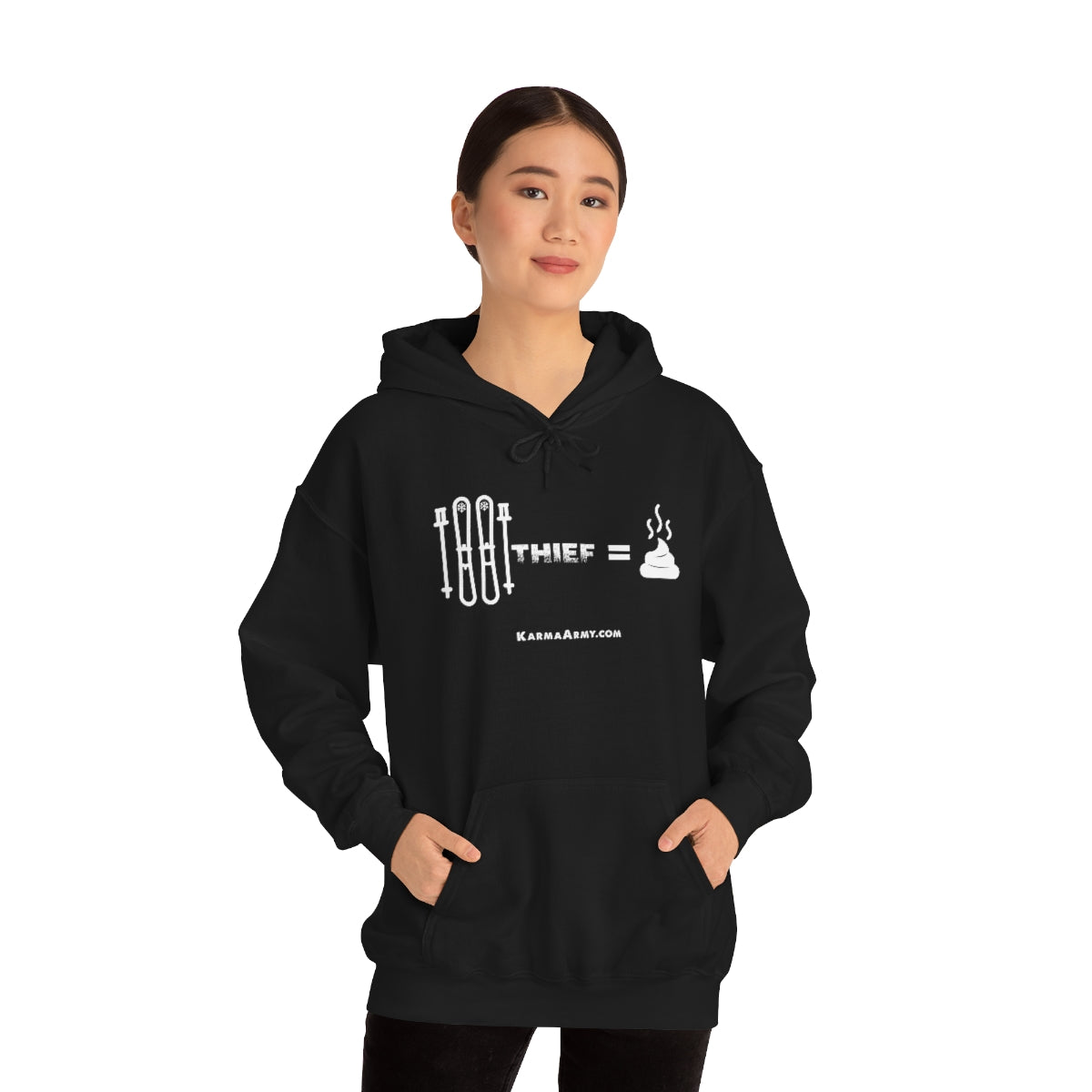 Ski Thief = Poop Unisex Heavy Blend™ Hooded Sweatshirt