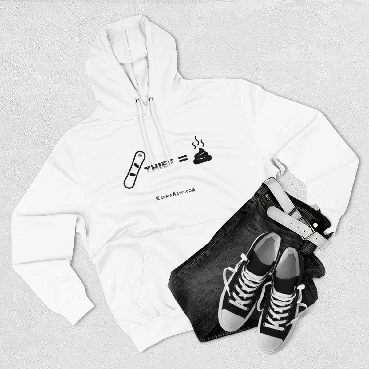 Board Thief = Poop Unisex Premium Pullover Hoodie