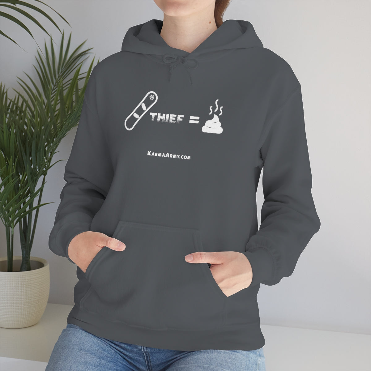 Board Thief = Poop Unisex Heavy Blend™ Hooded Sweatshirt