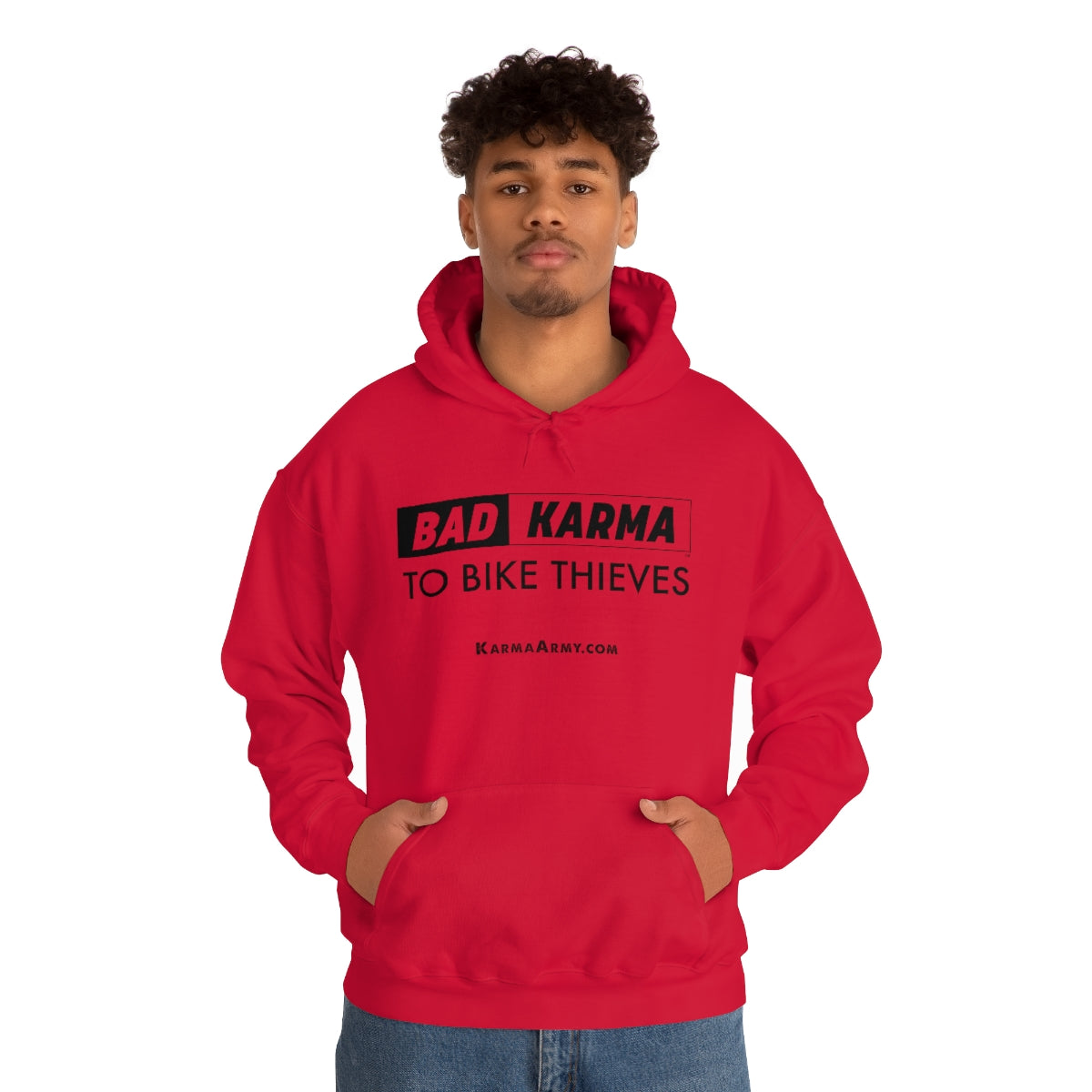 BAD KARMA TO BIKE THIEVES Unisex Heavy Blend™ Hooded Sweatshirt