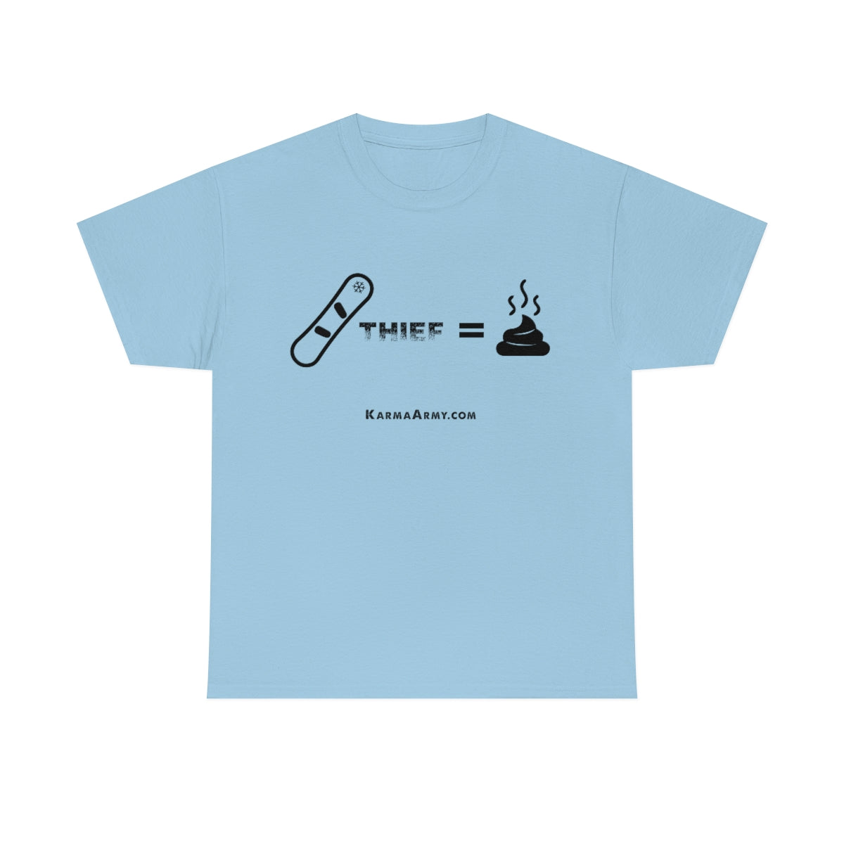 Board + Thief = Poop Unisex Heavy Cotton Tee