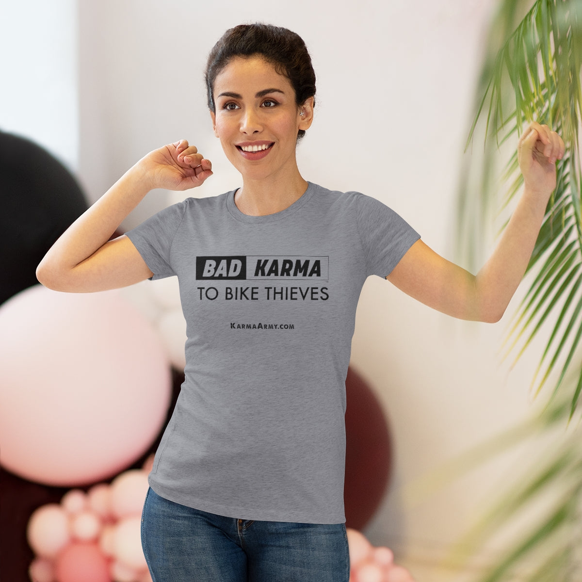 BAD KARMA TO BIKE THIEVES Women's Triblend Tee