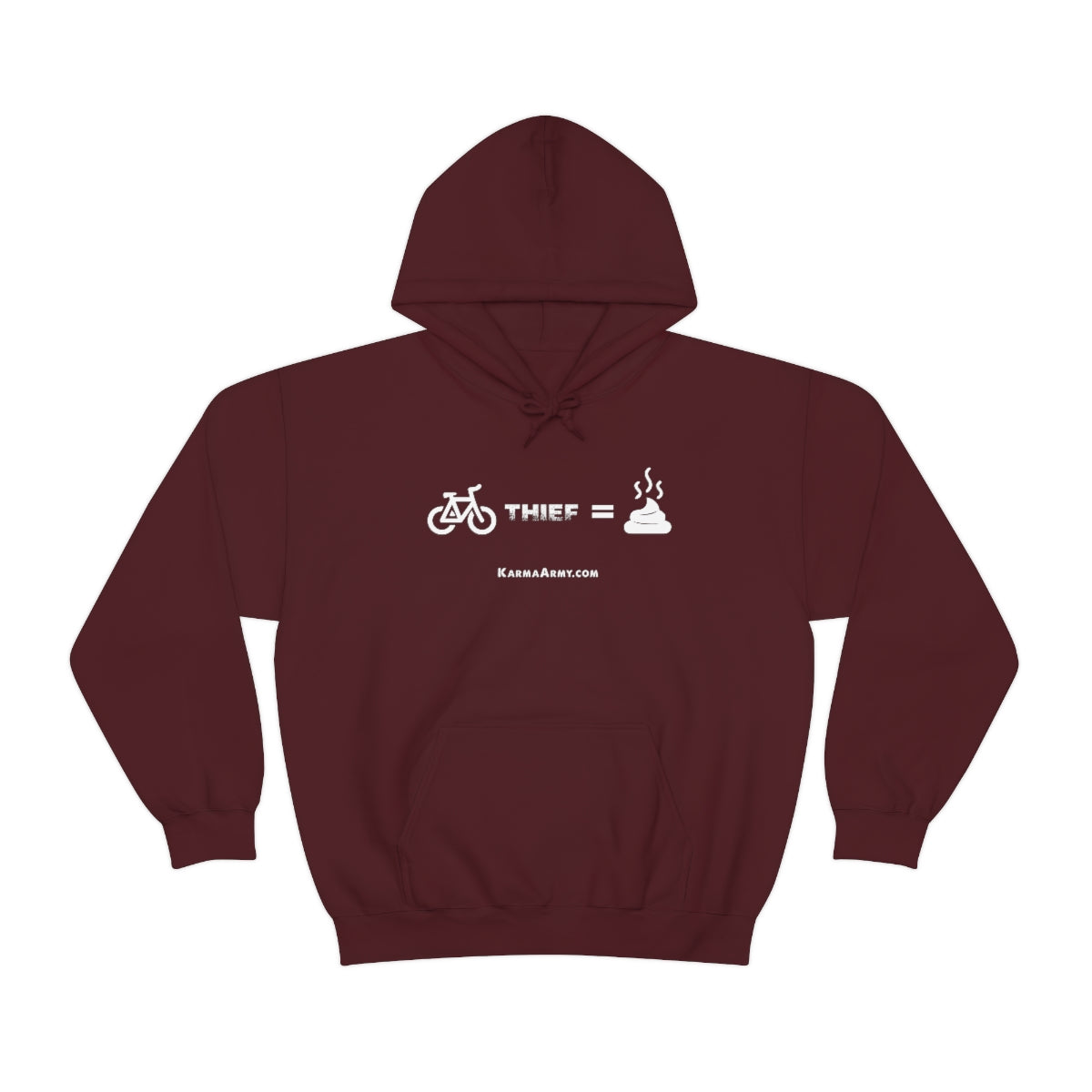 Bike Thief = Poop Unisex Heavy Blend™ Hooded Sweatshirt