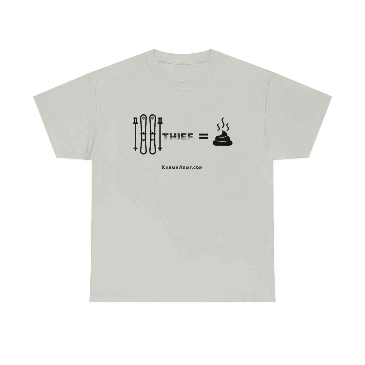 Ski Thief = Poop Unisex Heavy Cotton Tee