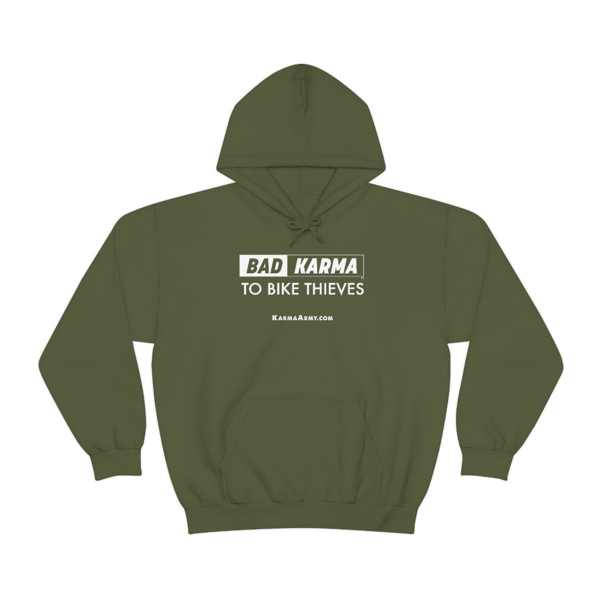 BAD KARMA TO BIKE THIEVES Unisex Heavy Blend™ Hooded Sweatshirt