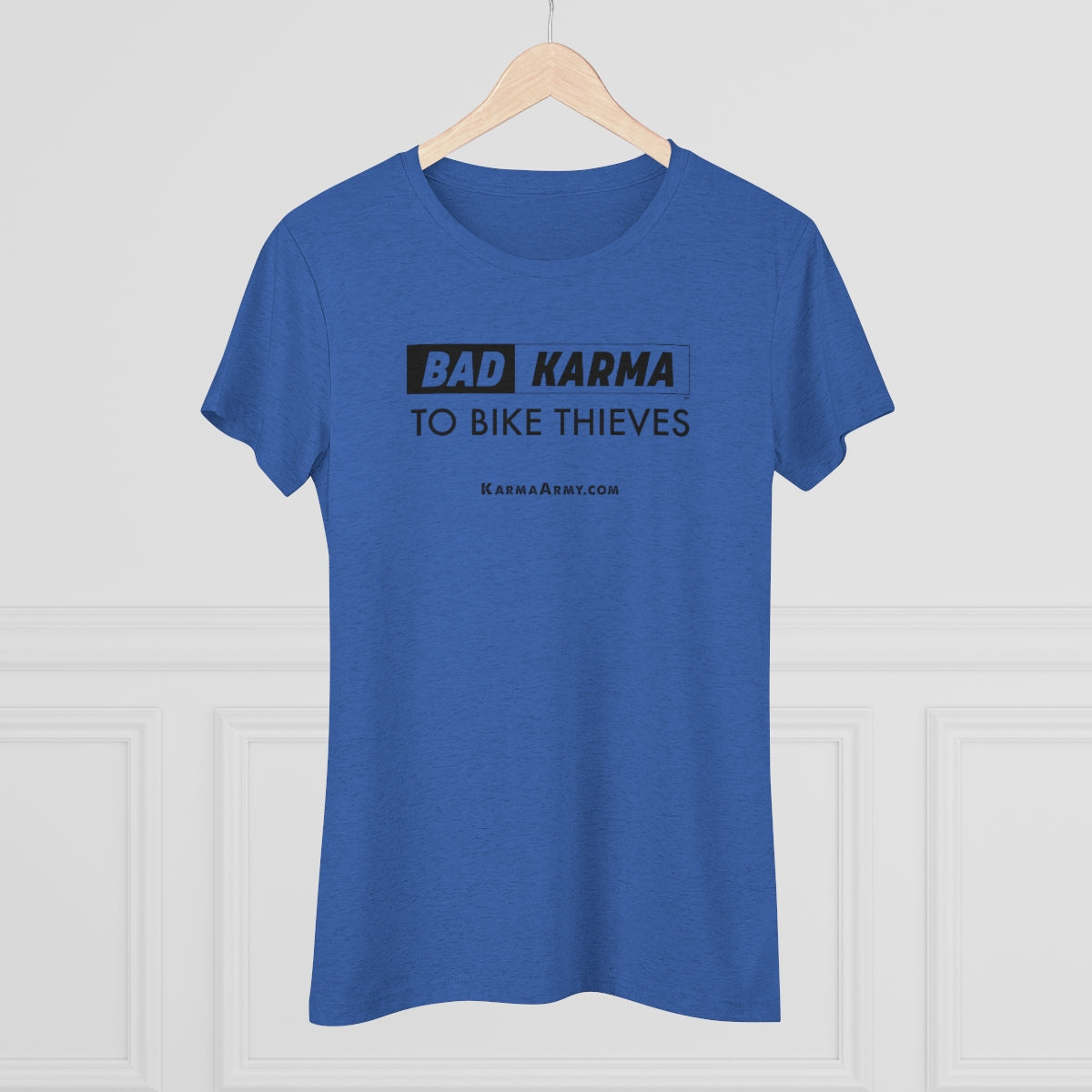 BAD KARMA TO BIKE THIEVES Women's Triblend Tee