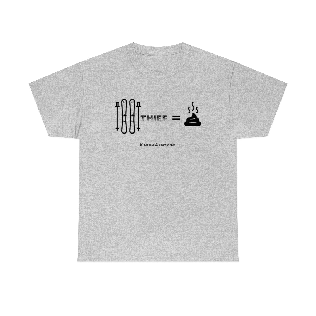 Ski Thief = Poop Unisex Heavy Cotton Tee