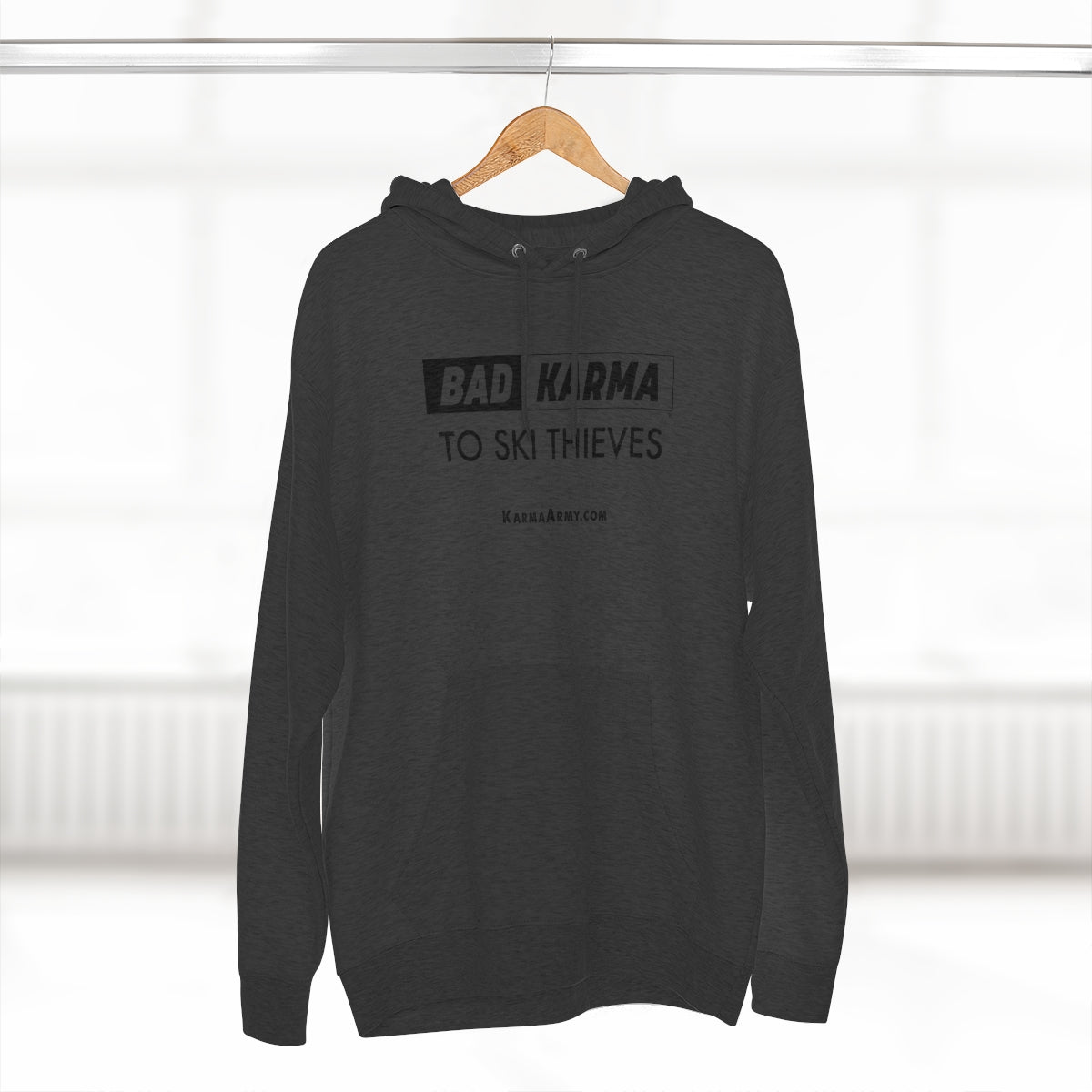 BAD KARMA To Ski Thieves Unisex Premium Pullover Hoodie