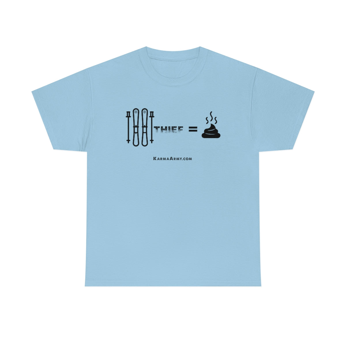 Ski Thief = Poop Unisex Heavy Cotton Tee