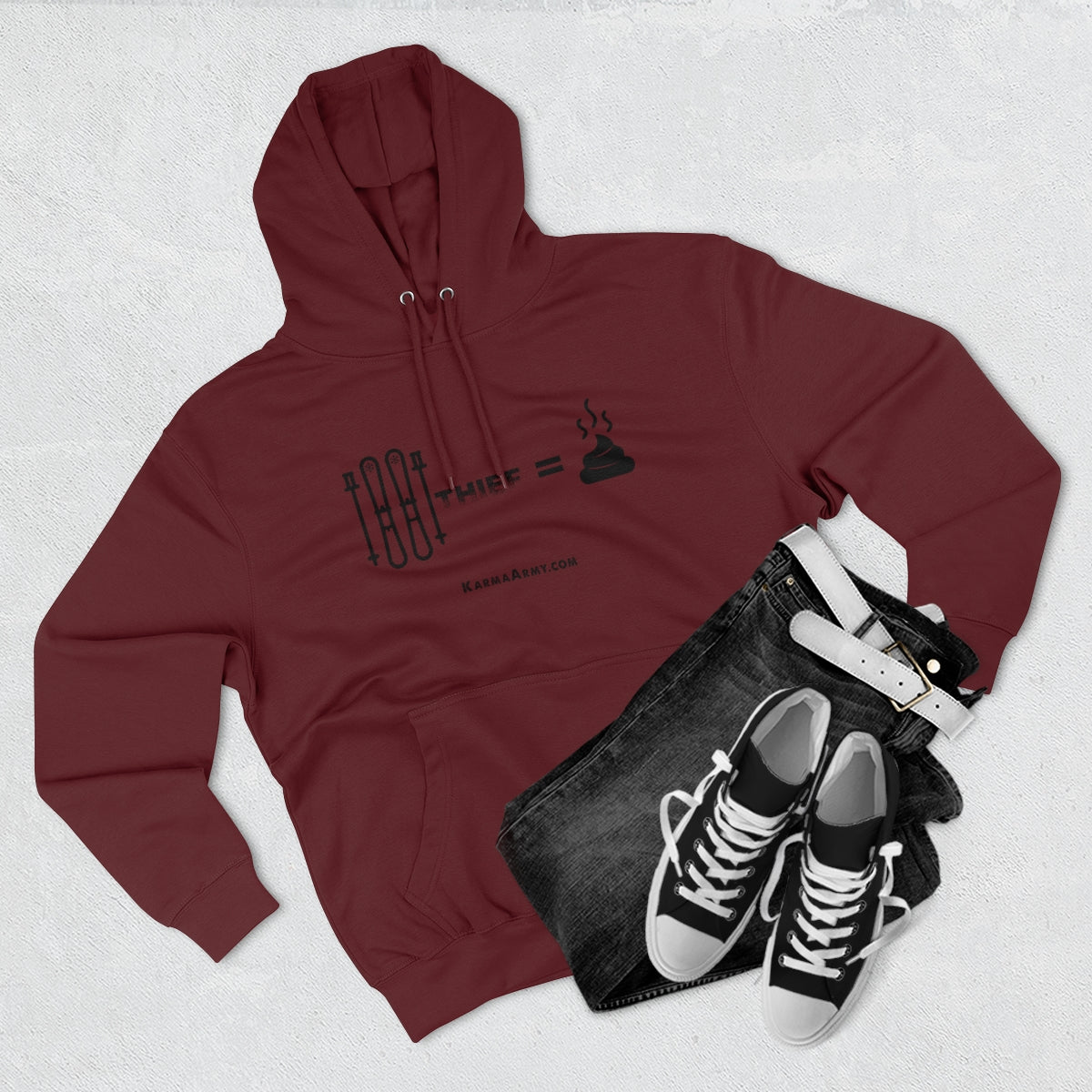 Ski Thief = Poop Unisex Premium Pullover Hoodie