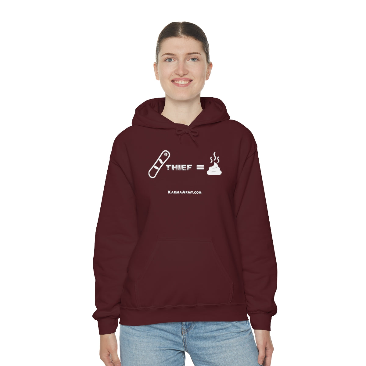 Board Thief = Poop Unisex Heavy Blend™ Hooded Sweatshirt