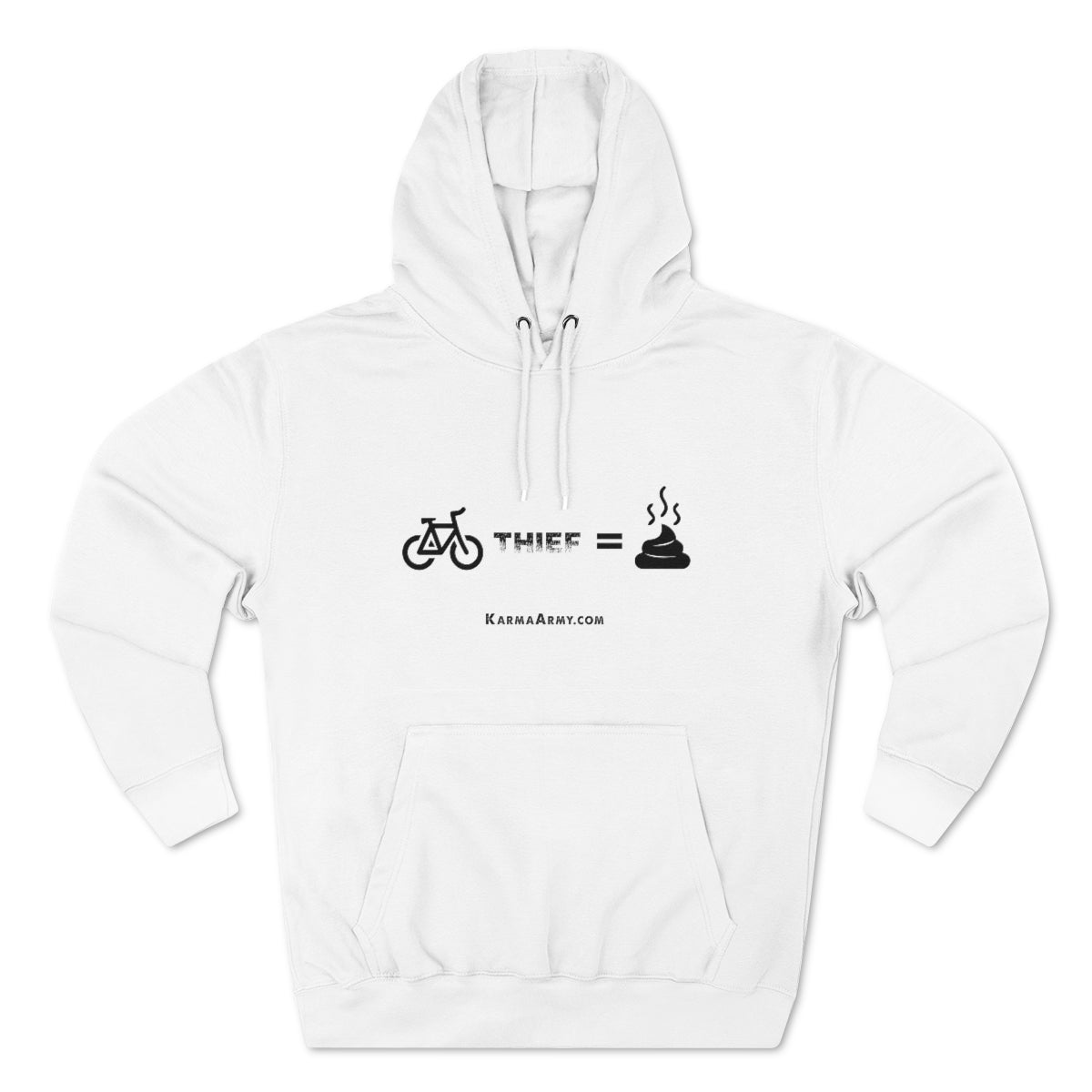 Bike Thief = Poop Unisex Premium Pullover Hoodie