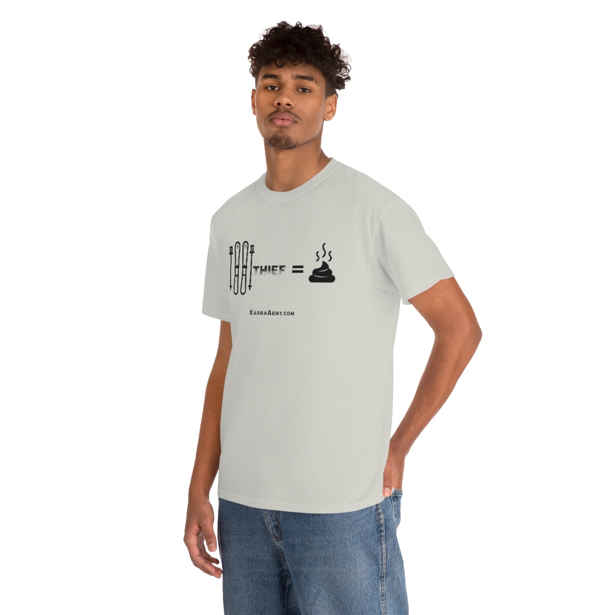 Ski Thief = Poop Unisex Heavy Cotton Tee