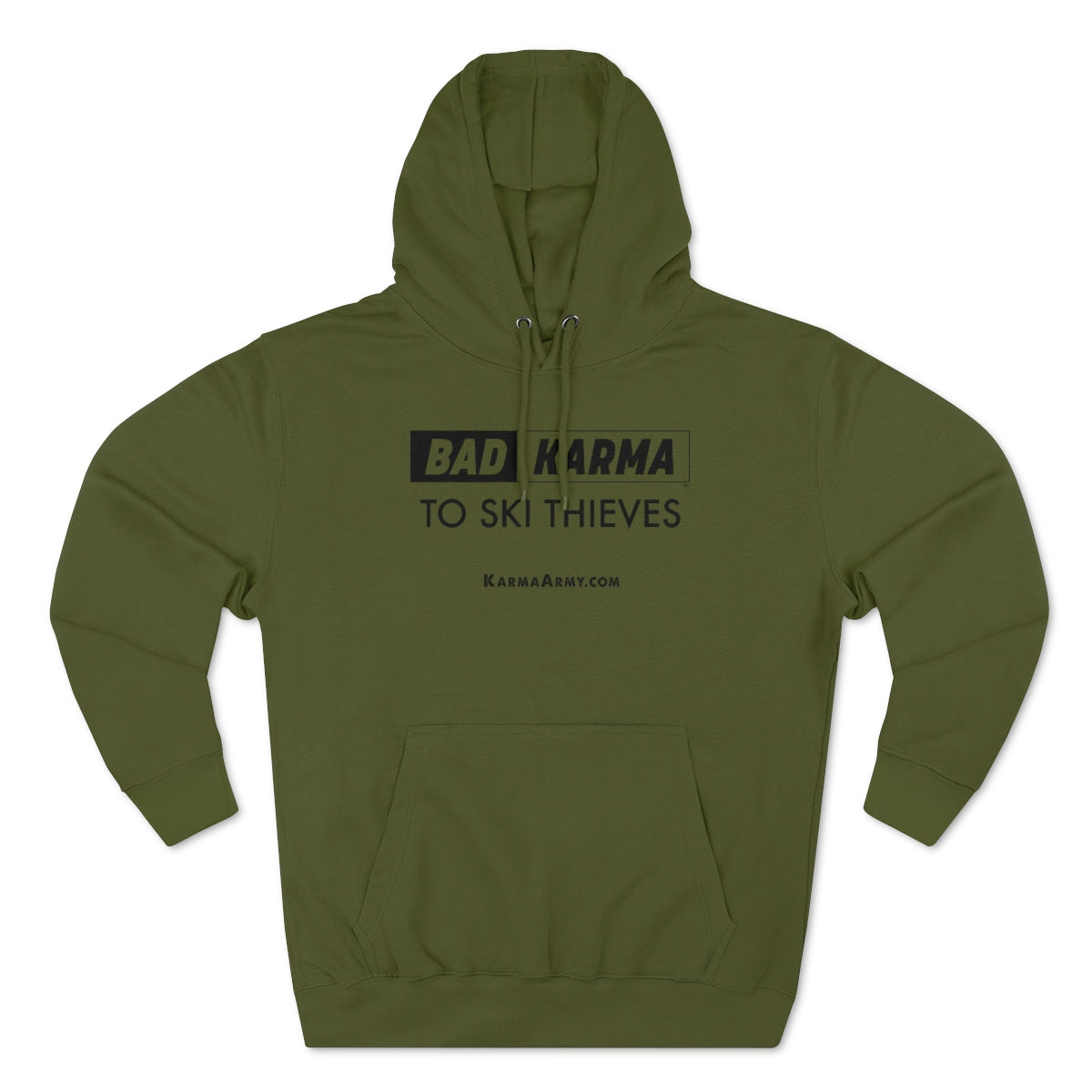 BAD KARMA To Ski Thieves Unisex Premium Pullover Hoodie