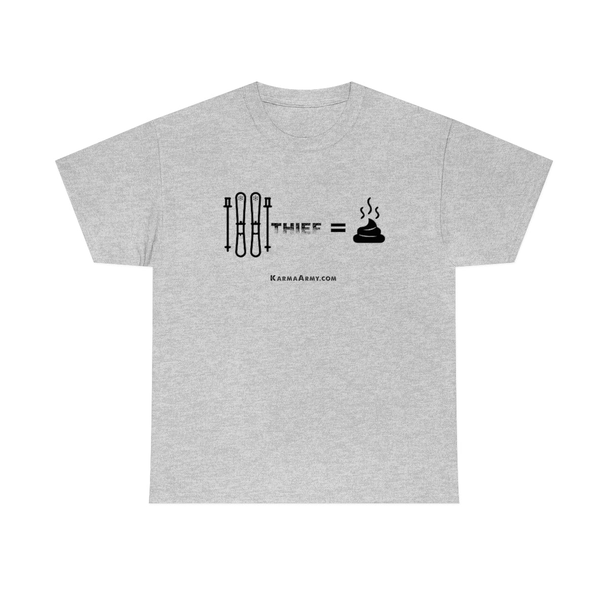 Ski Thief = Poop Unisex Heavy Cotton Tee