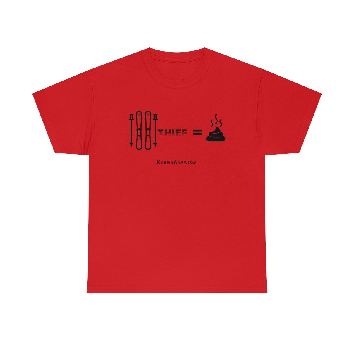 Ski Thief = Poop Unisex Heavy Cotton Tee