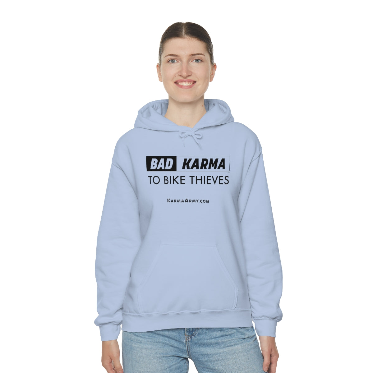 BAD KARMA TO BIKE THIEVES Unisex Heavy Blend™ Hooded Sweatshirt