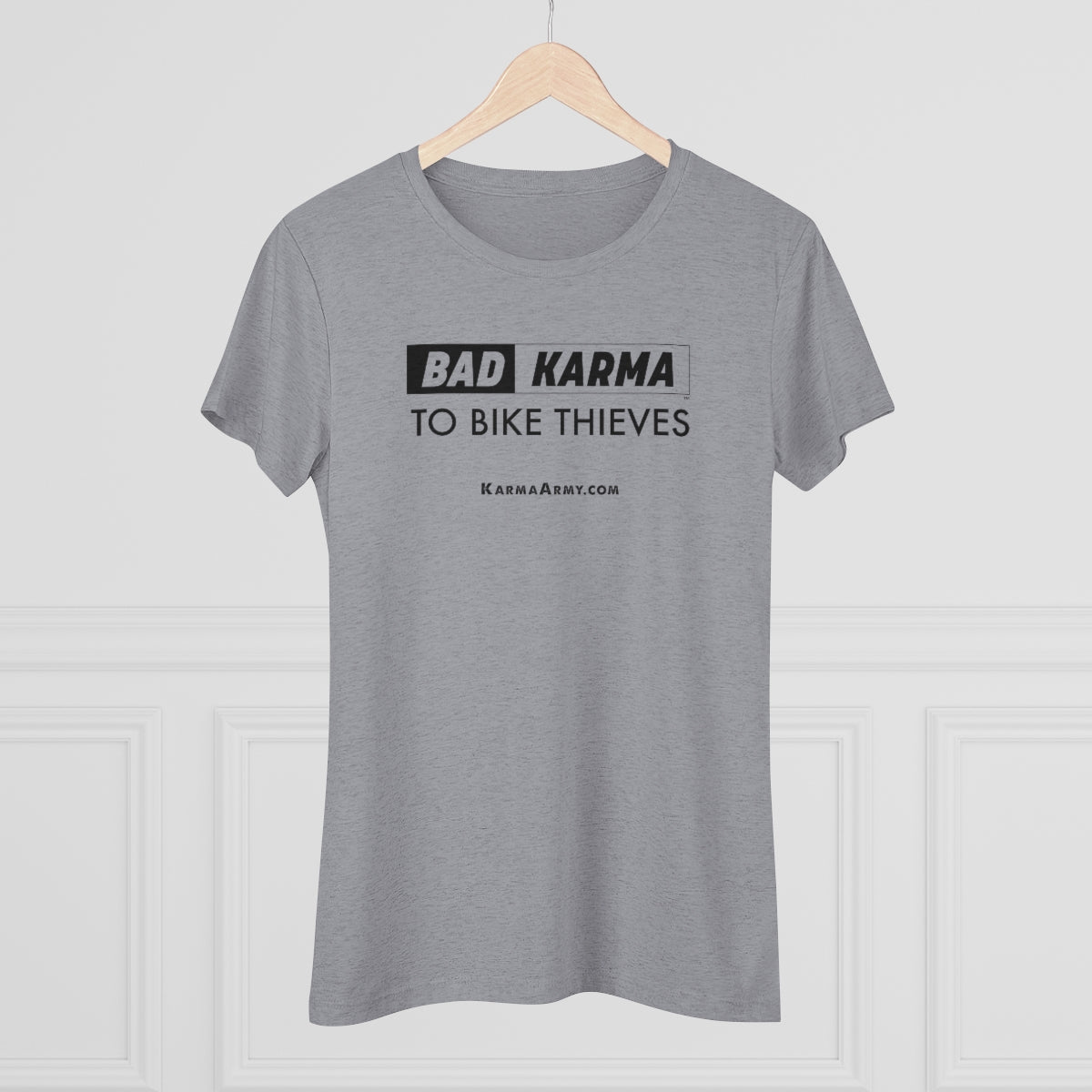 BAD KARMA TO BIKE THIEVES Women's Triblend Tee