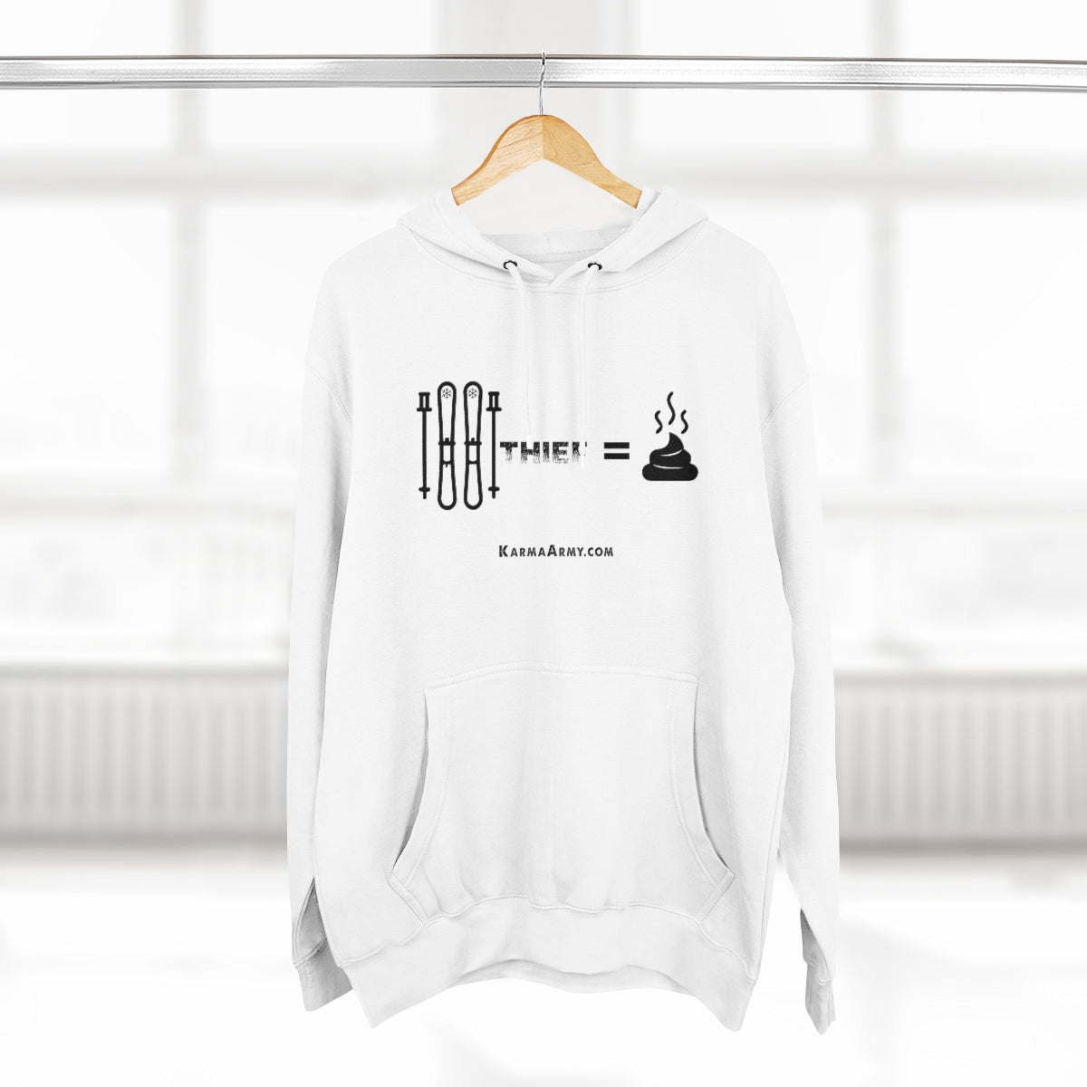 Ski Thief = Poop Unisex Premium Pullover Hoodie