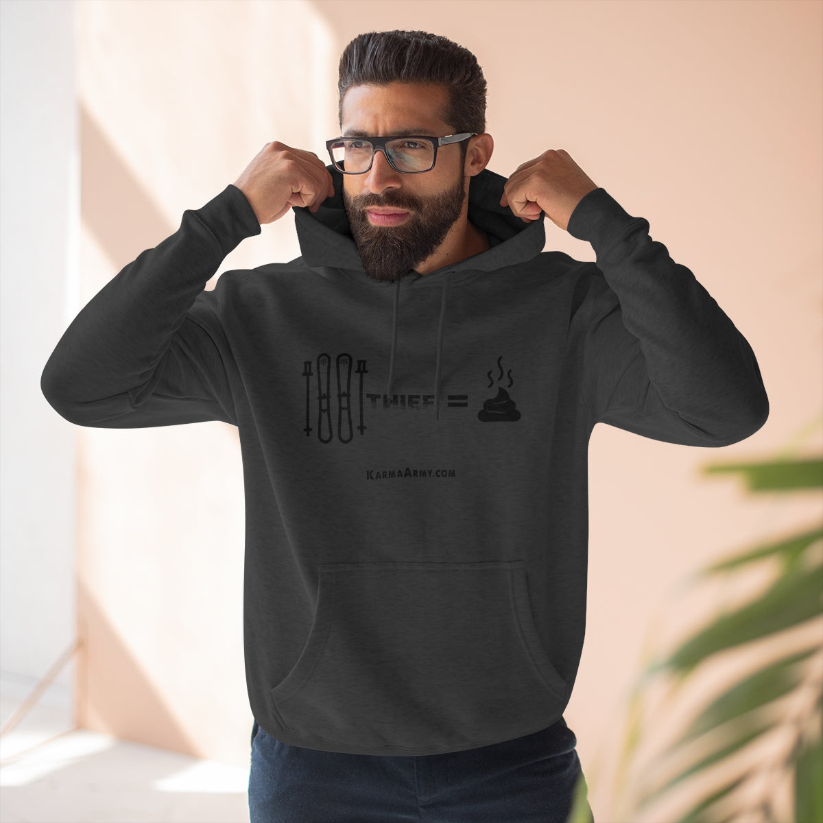 Ski Thief = Poop Unisex Premium Pullover Hoodie