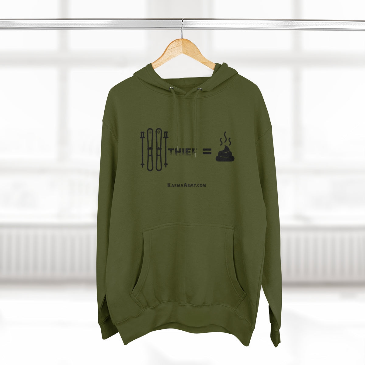 Ski Thief = Poop Unisex Premium Pullover Hoodie