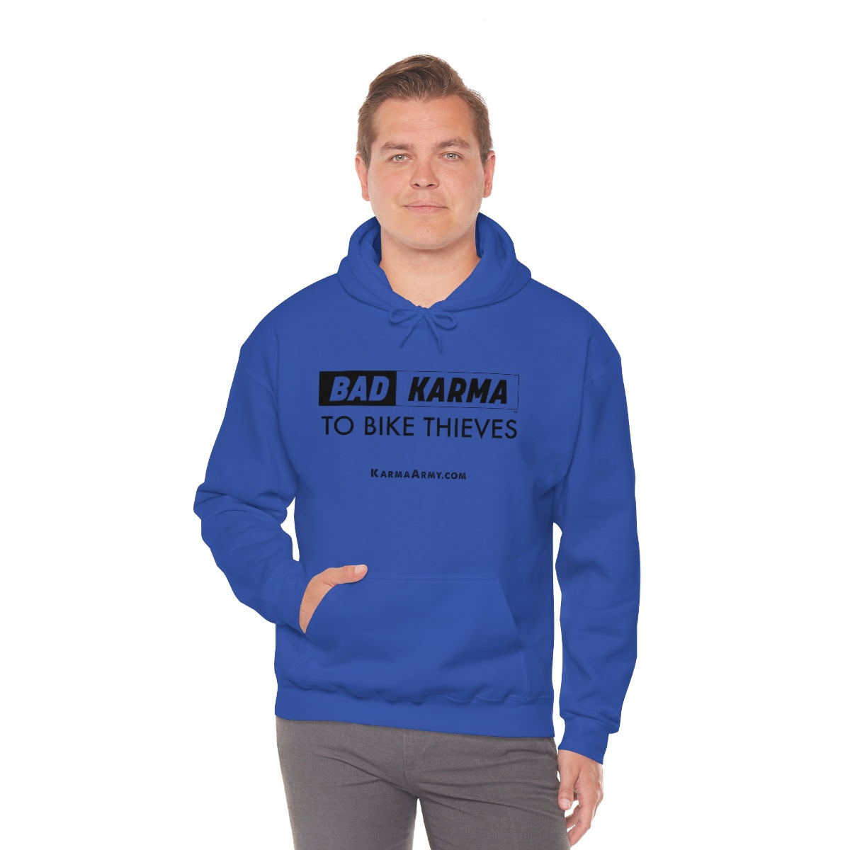 BAD KARMA TO BIKE THIEVES Unisex Heavy Blend™ Hooded Sweatshirt