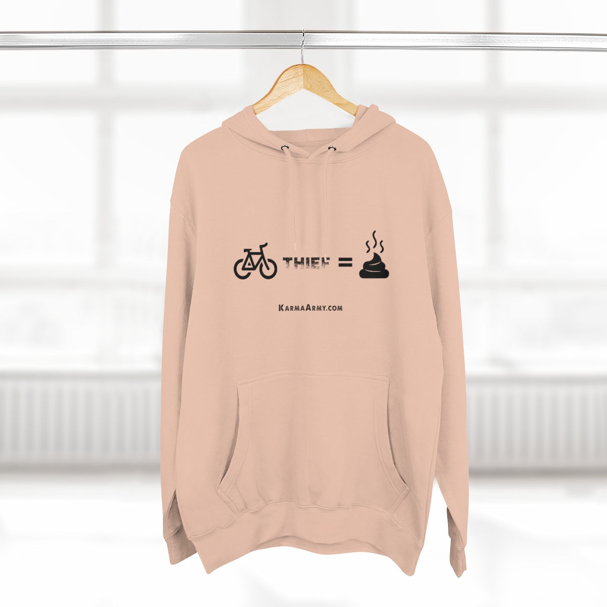 Bike Thief = Poop Unisex Premium Pullover Hoodie