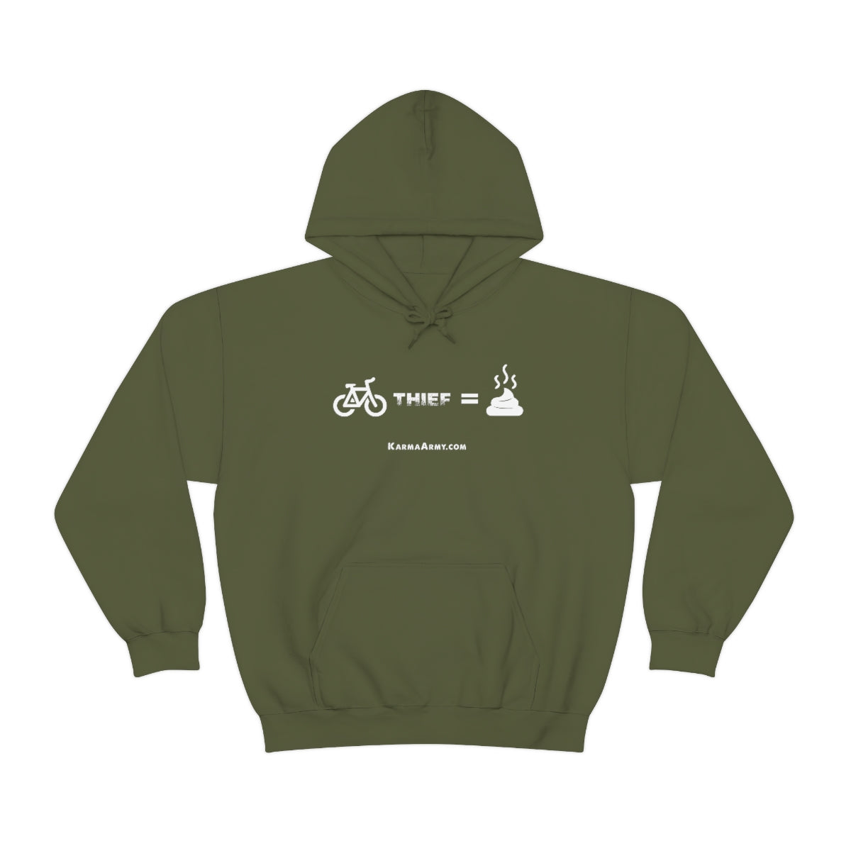 Bike Thief = Poop Unisex Heavy Blend™ Hooded Sweatshirt