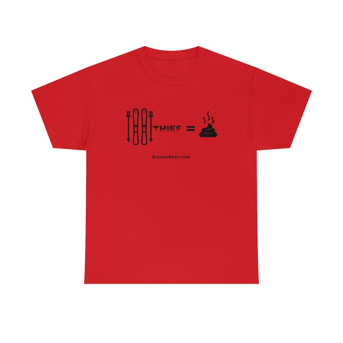 Ski Thief = Poop Unisex Heavy Cotton Tee