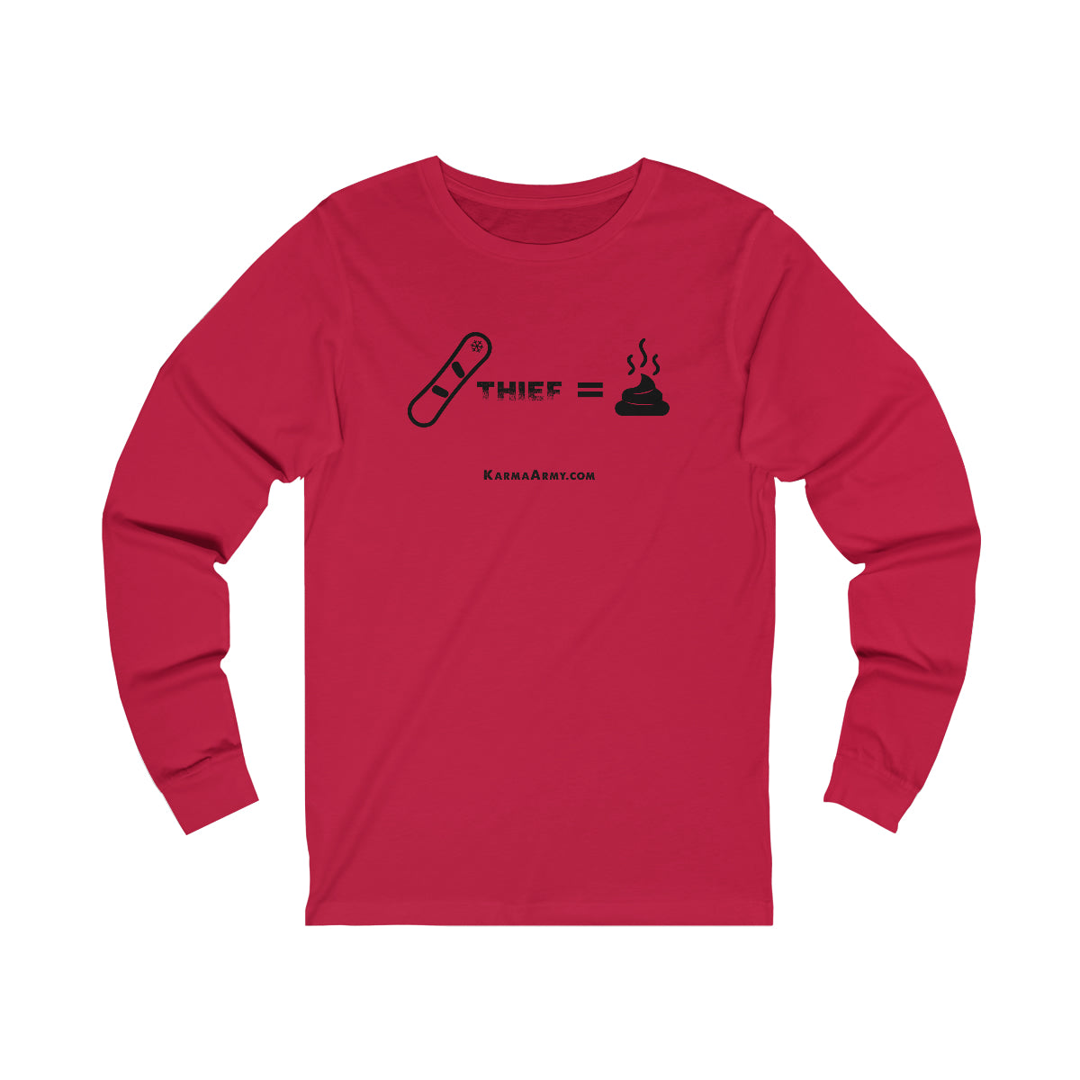 Board Thief = Poop Unisex Jersey Long Sleeve Tee