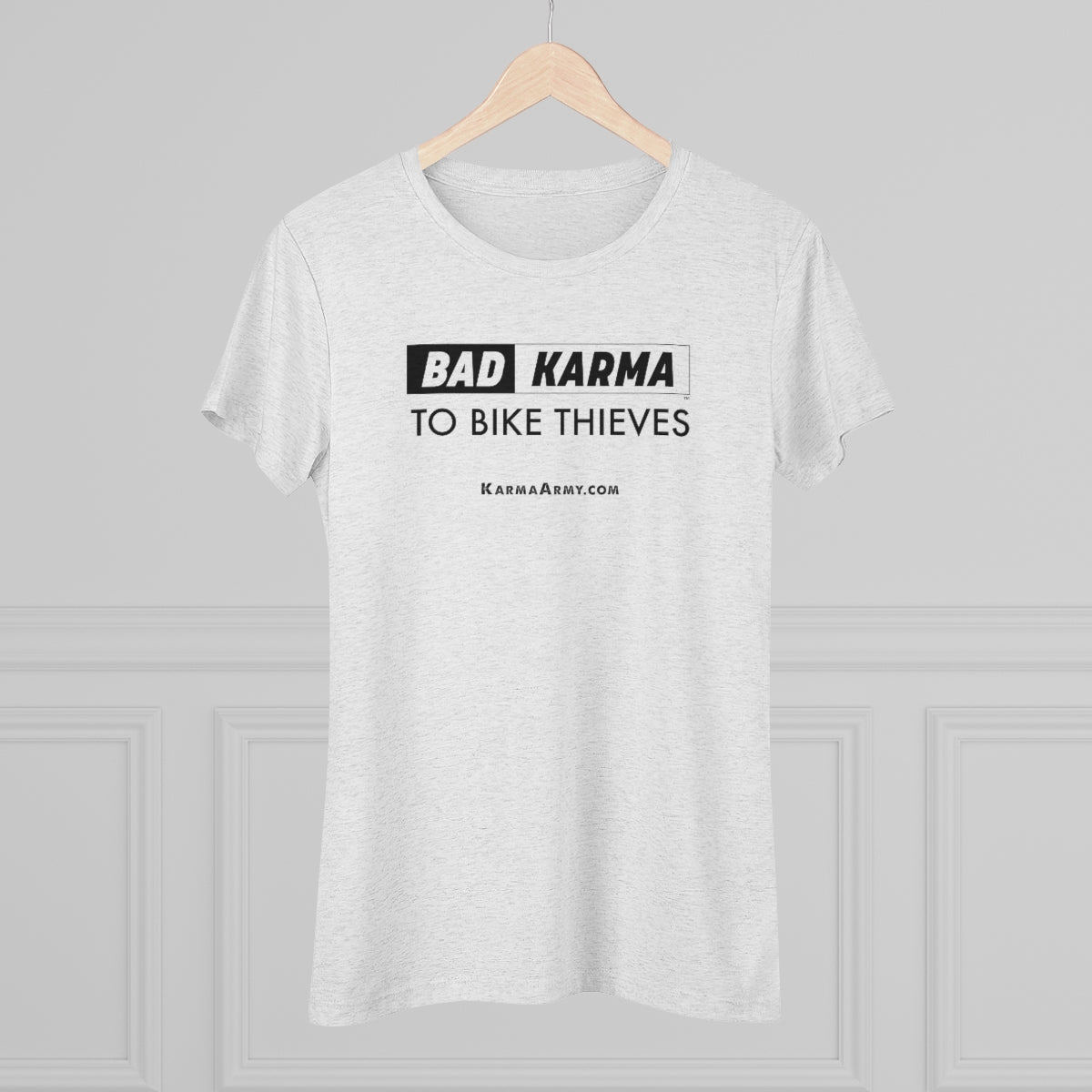 BAD KARMA TO BIKE THIEVES Women's Triblend Tee