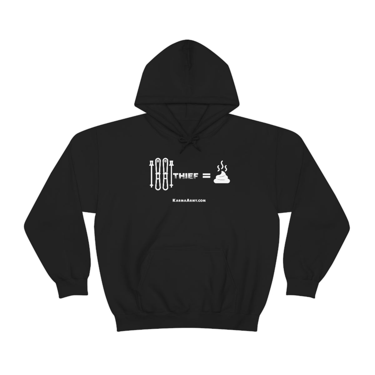 Ski Thief = Poop Unisex Heavy Blend™ Hooded Sweatshirt