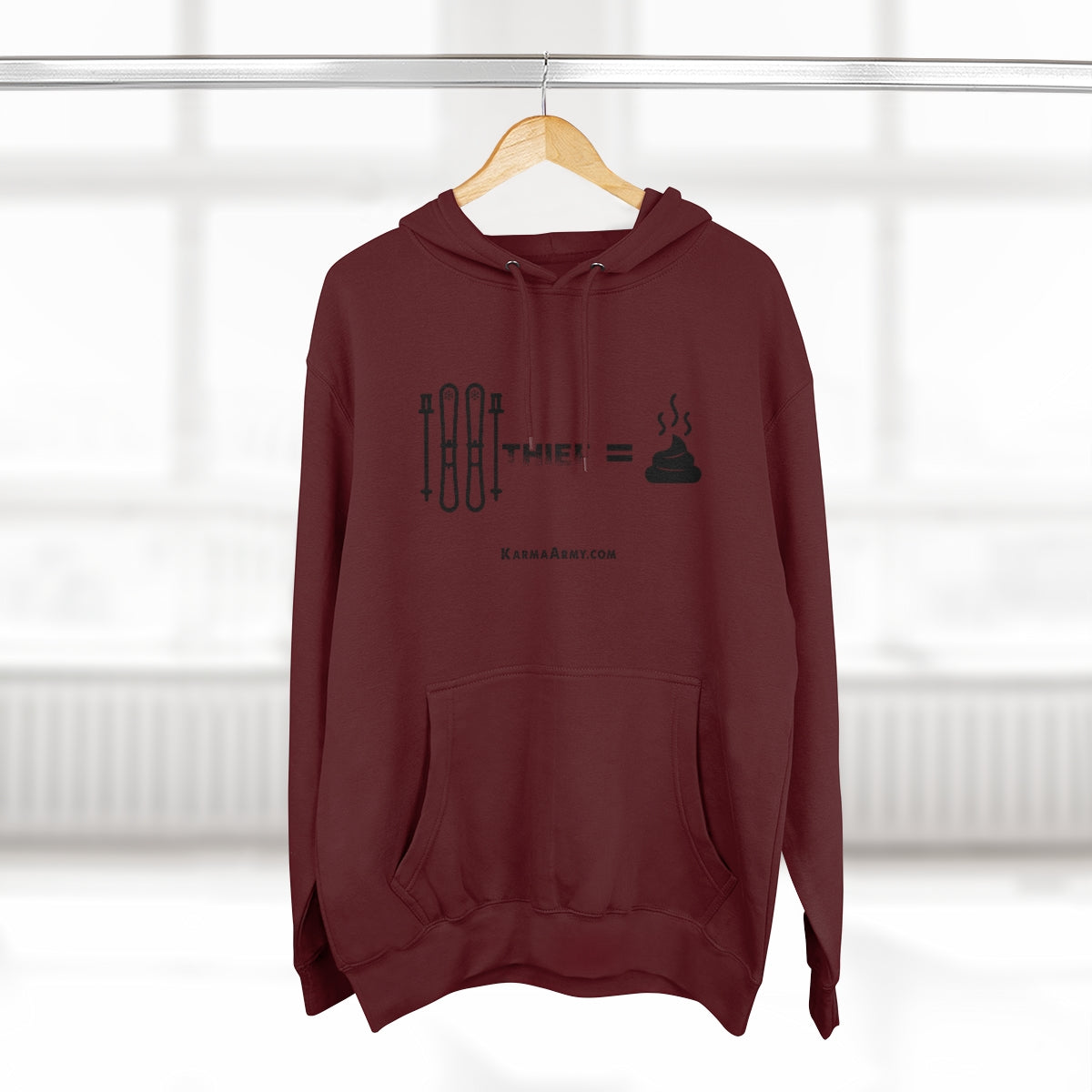 Ski Thief = Poop Unisex Premium Pullover Hoodie