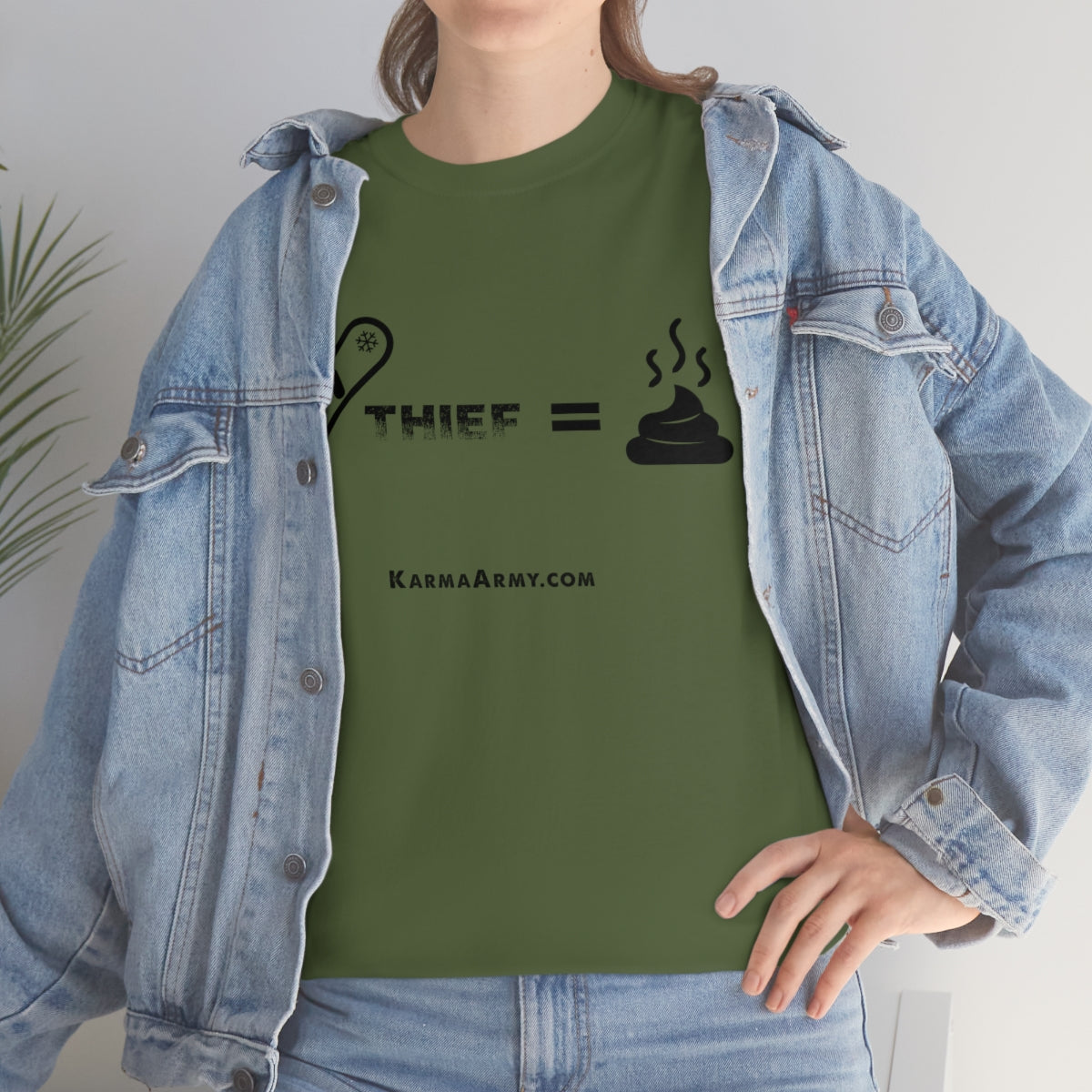 Board + Thief = Poop Unisex Heavy Cotton Tee