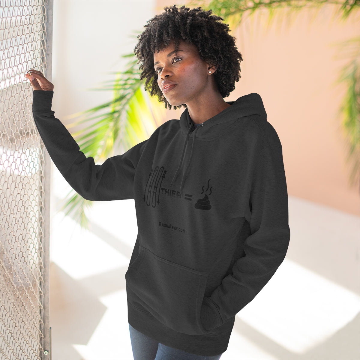 Ski Thief = Poop Unisex Premium Pullover Hoodie