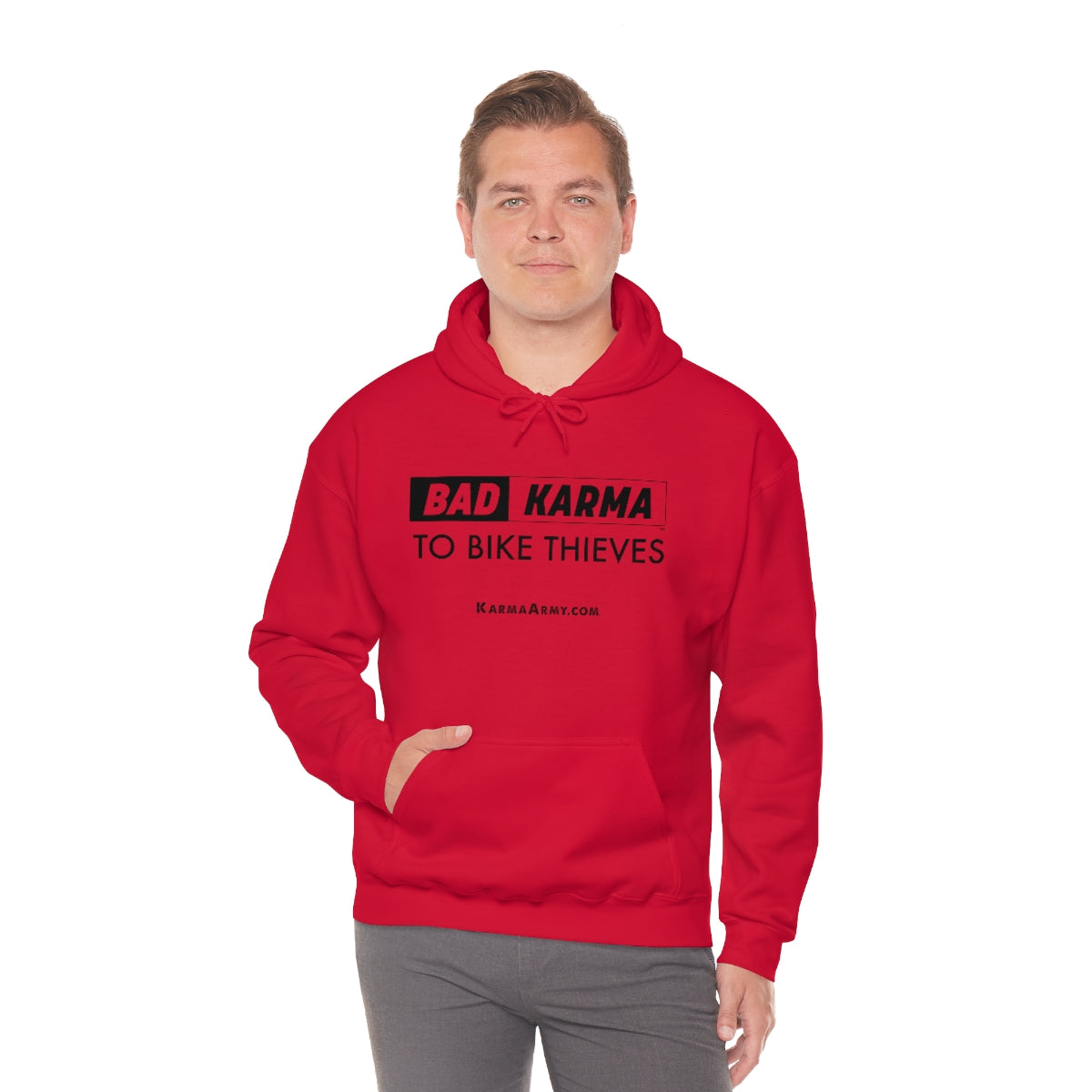 BAD KARMA TO BIKE THIEVES Unisex Heavy Blend™ Hooded Sweatshirt