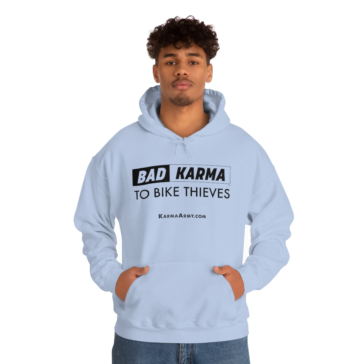 BAD KARMA TO BIKE THIEVES Unisex Heavy Blend™ Hooded Sweatshirt