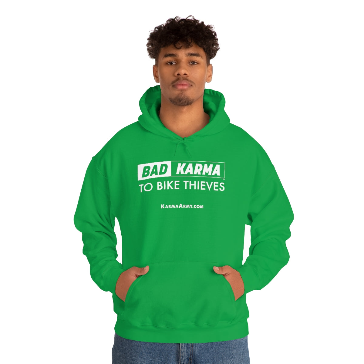 BAD KARMA TO BIKE THIEVES Unisex Heavy Blend™ Hooded Sweatshirt