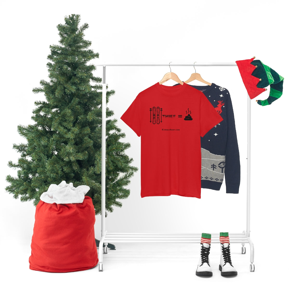 Ski Thief = Poop Unisex Heavy Cotton Tee
