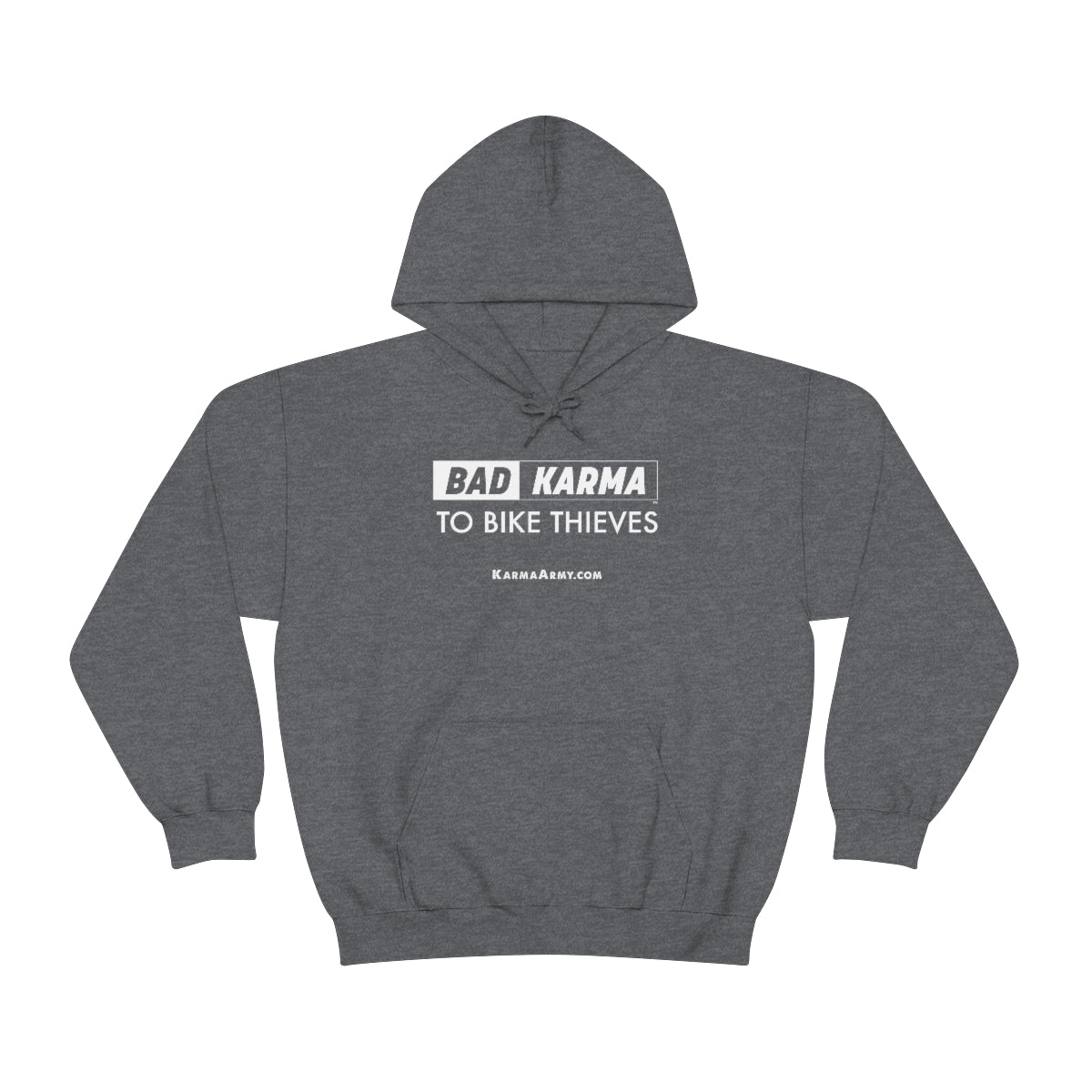 BAD KARMA TO BIKE THIEVES Unisex Heavy Blend™ Hooded Sweatshirt