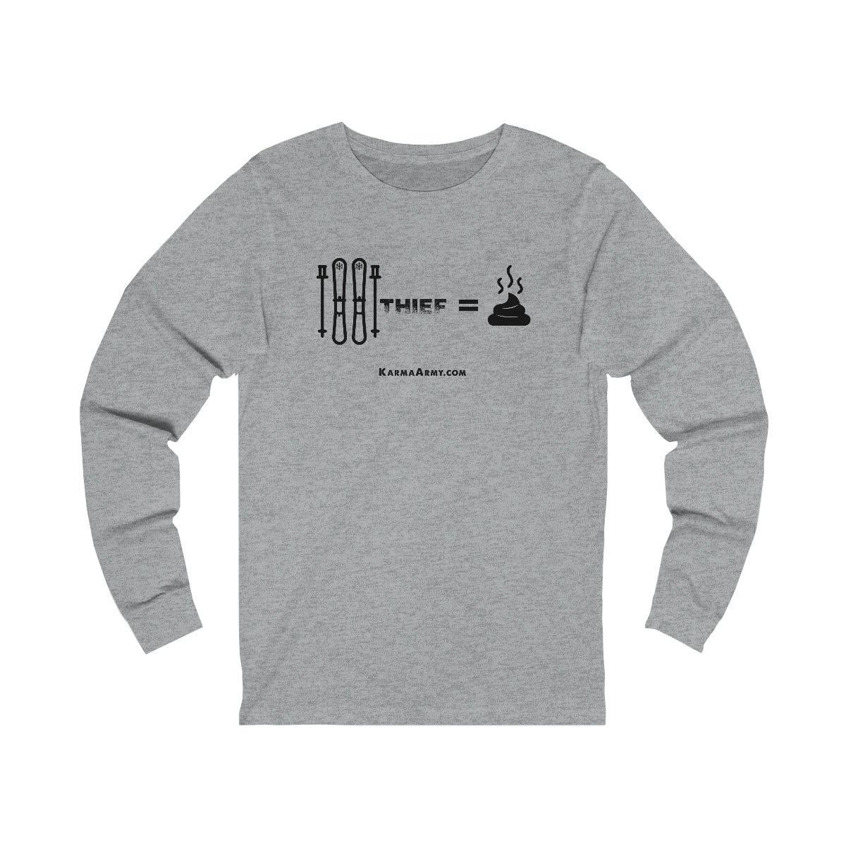 Ski thief = Poop Unisex Jersey Long Sleeve Tee
