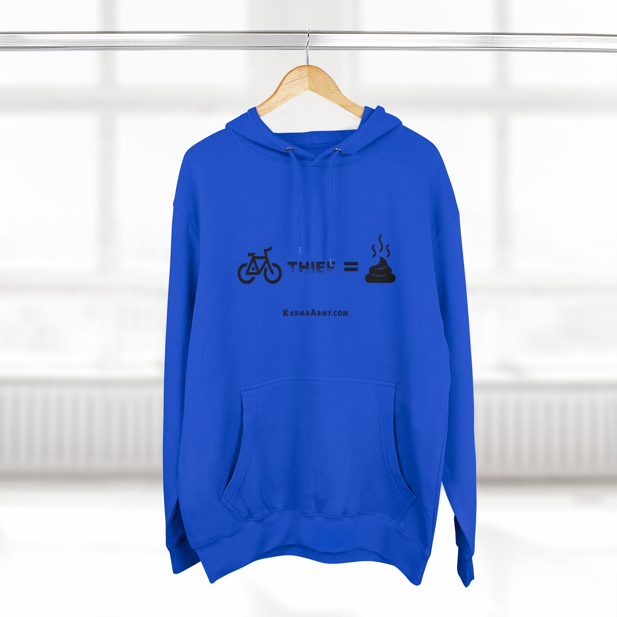 Bike Thief = Poop Unisex Premium Pullover Hoodie