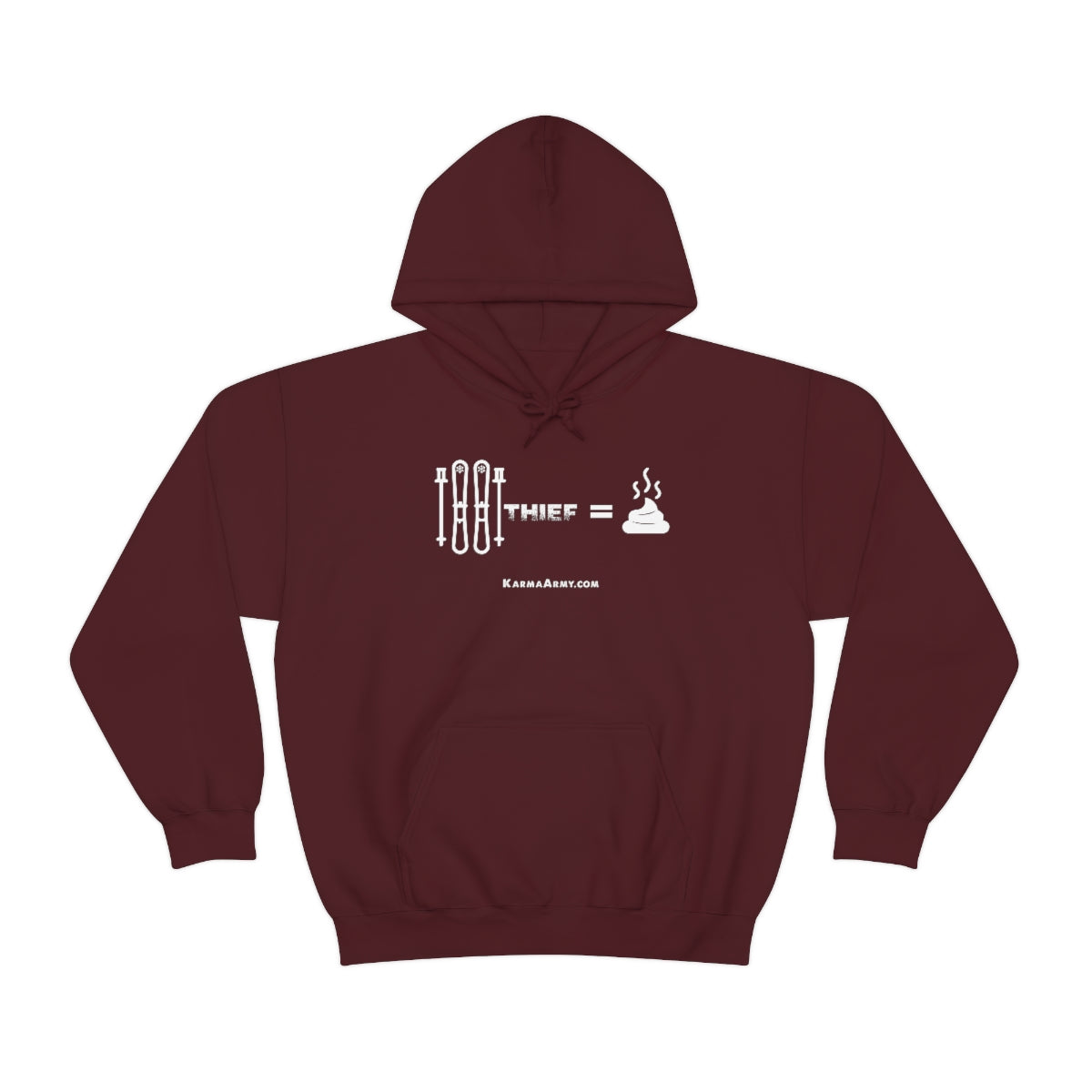 Ski Thief = Poop Unisex Heavy Blend™ Hooded Sweatshirt