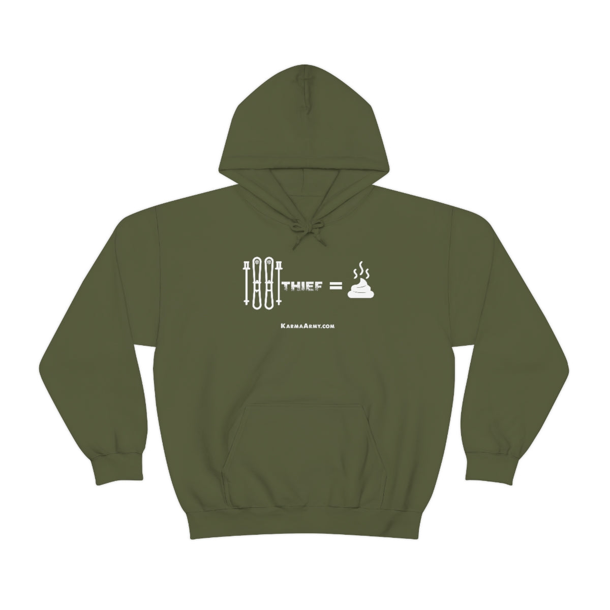 Ski Thief = Poop Unisex Heavy Blend™ Hooded Sweatshirt