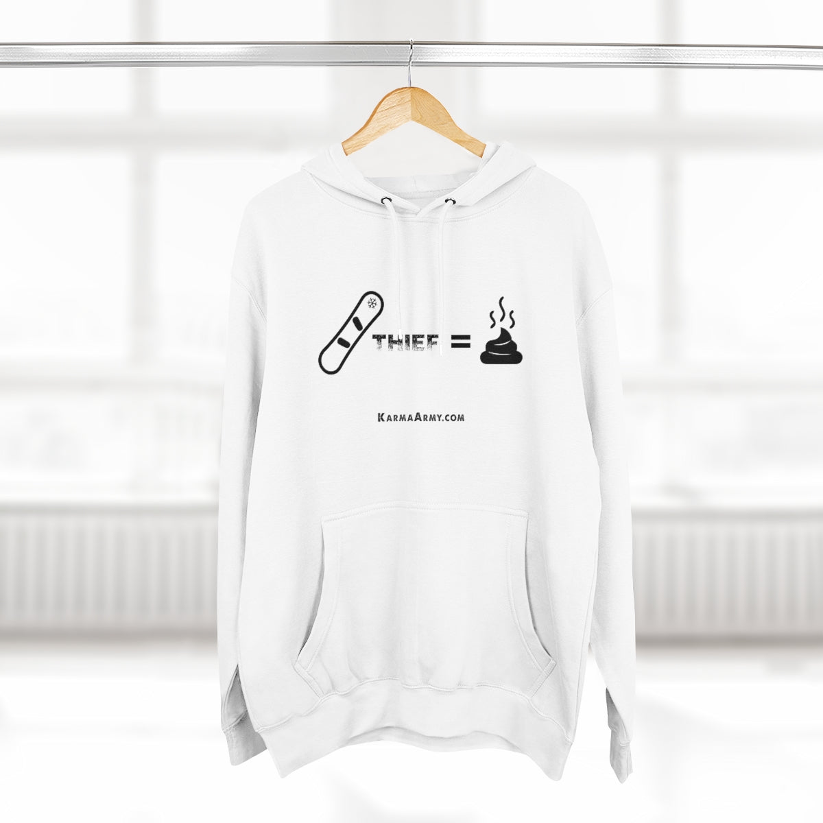 Board Thief = Poop Unisex Premium Pullover Hoodie