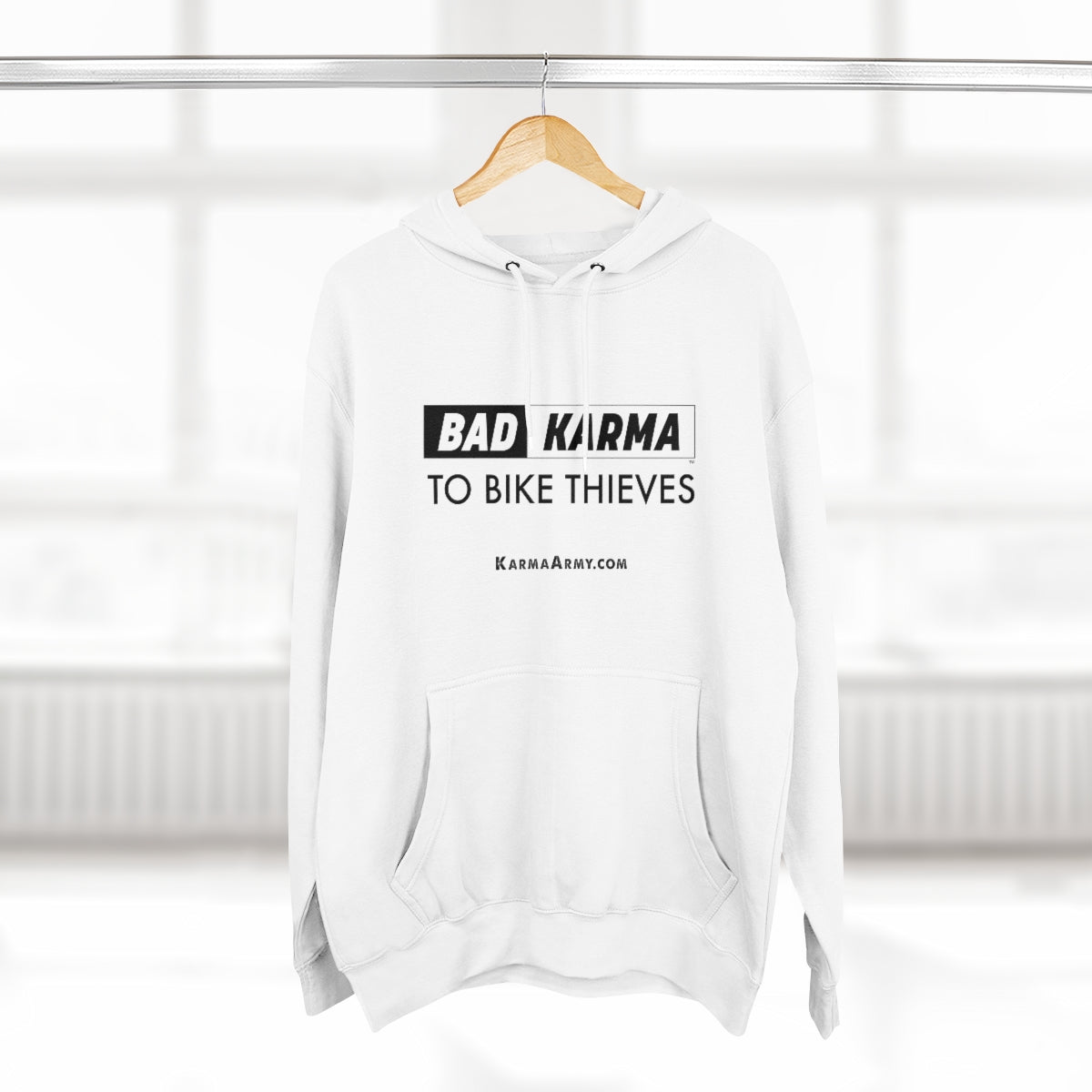 BAD KARMA To Bike Thieves Unisex Premium Pullover Hoodie