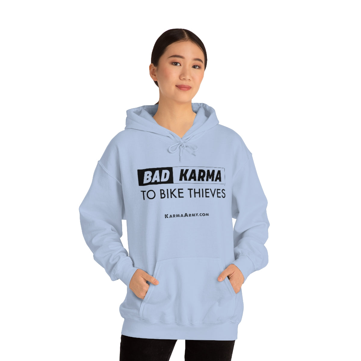 BAD KARMA TO BIKE THIEVES Unisex Heavy Blend™ Hooded Sweatshirt