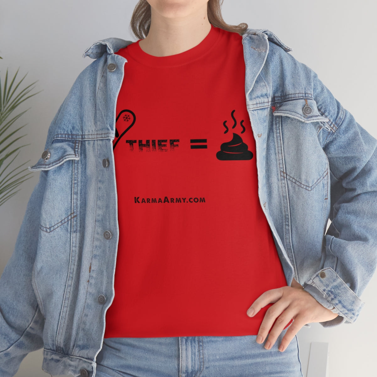 Board + Thief = Poop Unisex Heavy Cotton Tee